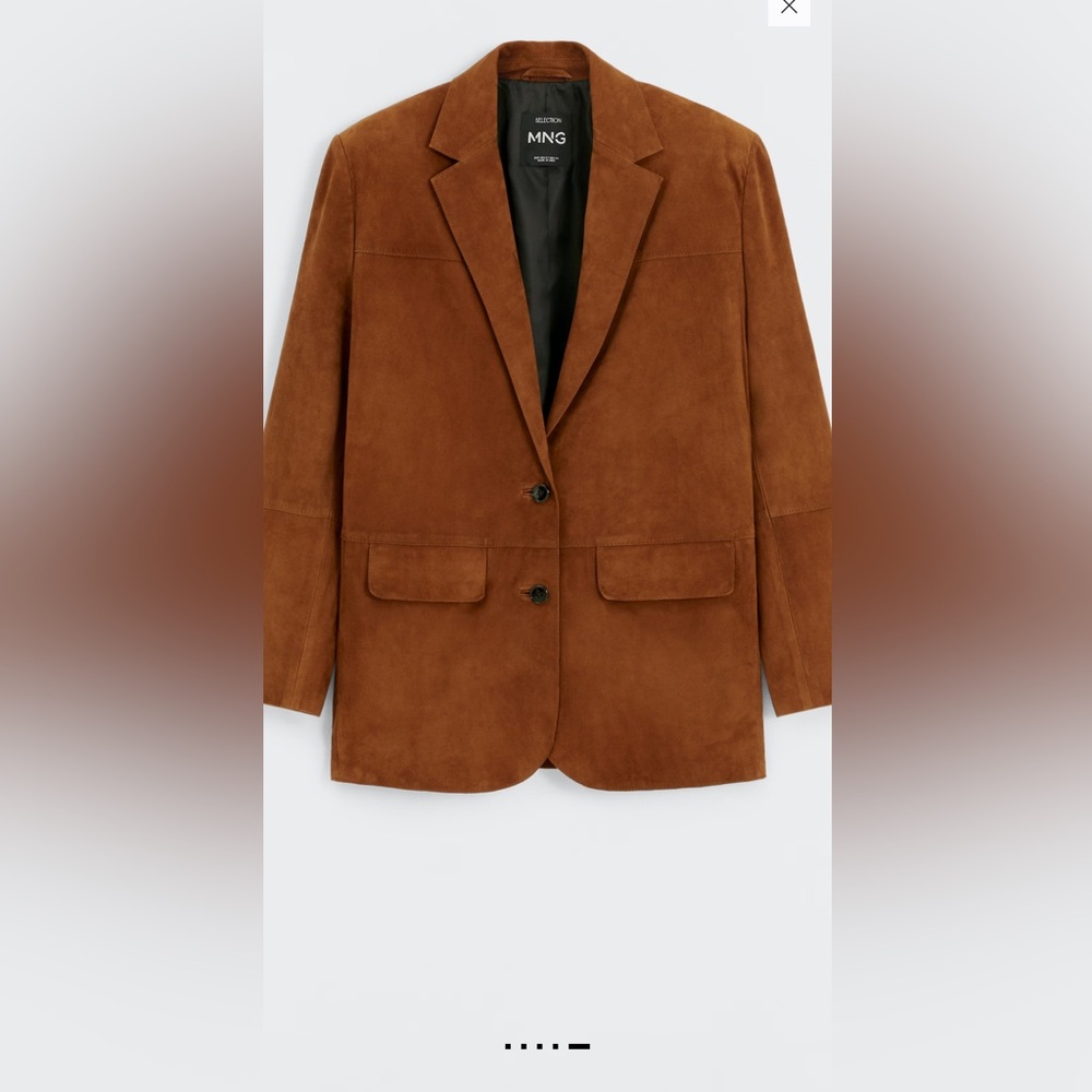 Mango Tan Suede Women's Blazer. Price is firm. NOT ACCEPTING OFFERS - Picture 4 of 16